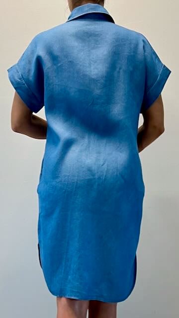 Kvinnors Blusklänning Kortärmad Löst Fit Högkvalitativt Tyg-2