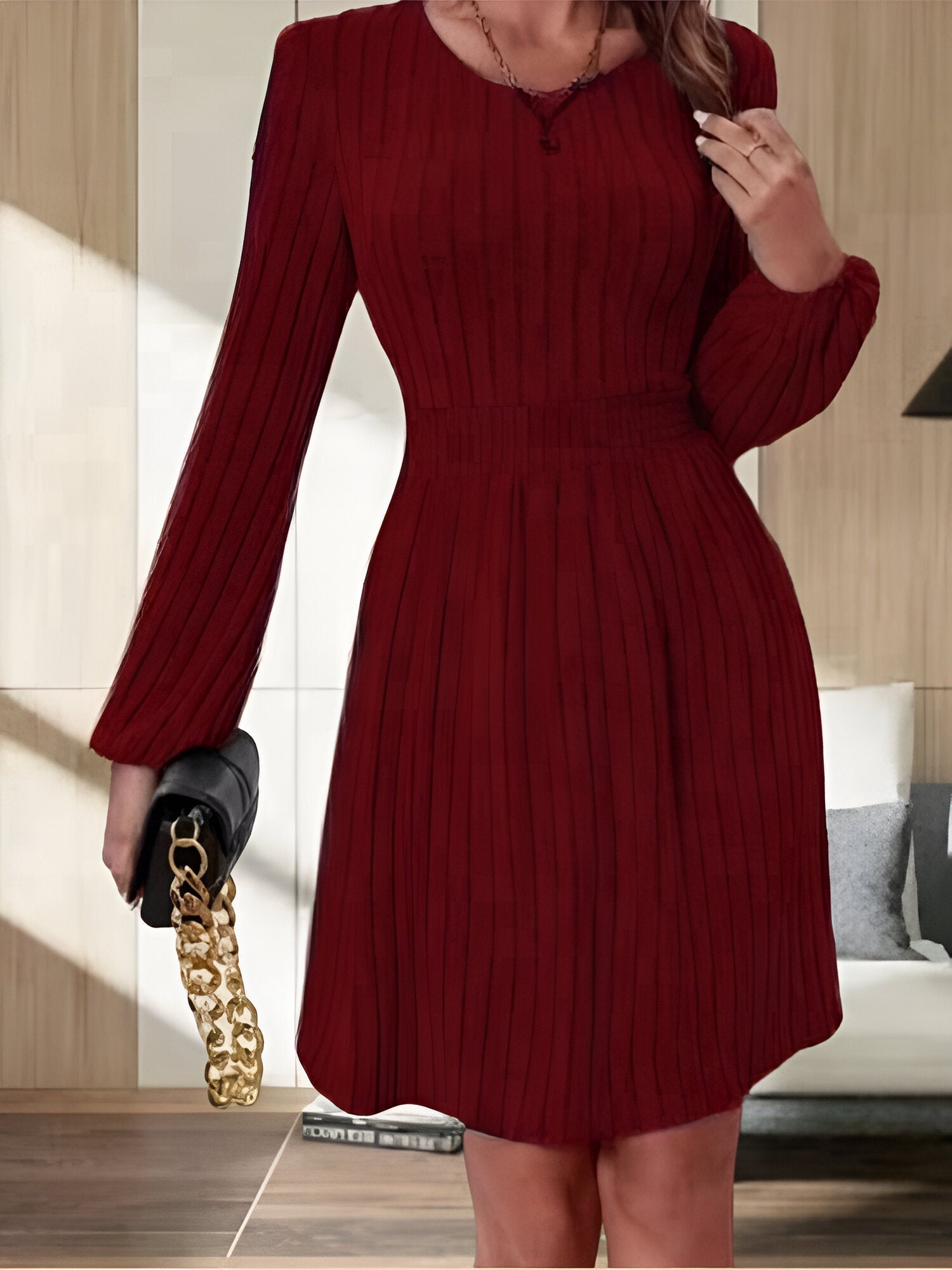 Variant image for Fina Dam Klänningar Midi Stickad 100% Akryl-1