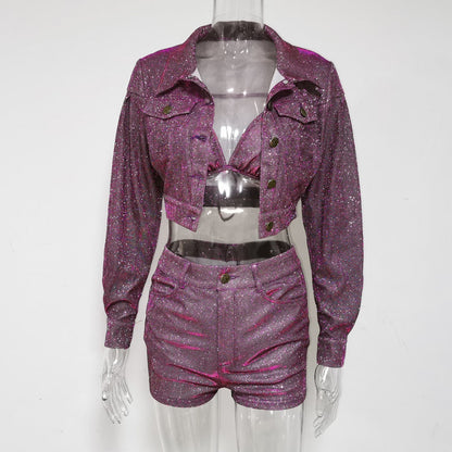 Dam Kort Klänning V-ringad Polyester för Fest och Sommar-6