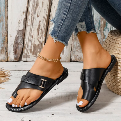Herr Sandaler Ortopediska Läder Elegant Komfort 9