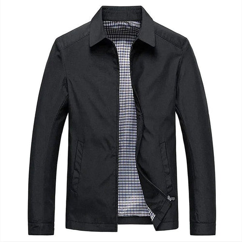 Herr Fritidsjacka Casual Stil Mjuk Polyester-1