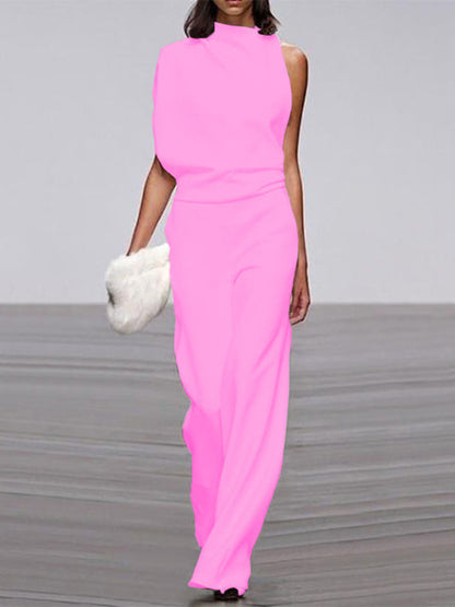 Variant image for Dam Jumpsuit Bred Ben Cirkulär Halsringning Polyester Elastan-15