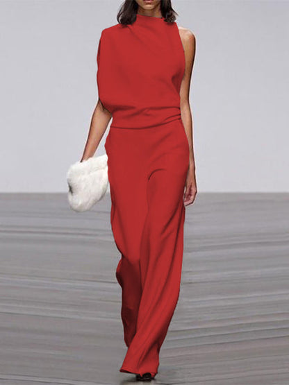 Variant image for Dam Jumpsuit Bred Ben Cirkulär Halsringning Polyester Elastan-43