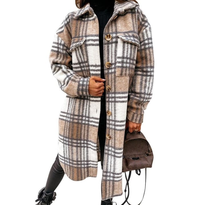 Kvinnors Jacka Klassisk Design Högkvalitativt Tyg-2