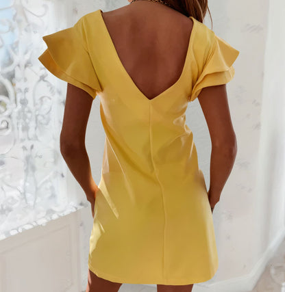 Dam Sommarklänning Elegant Polyester för Allt från Arbete till Fritid-2