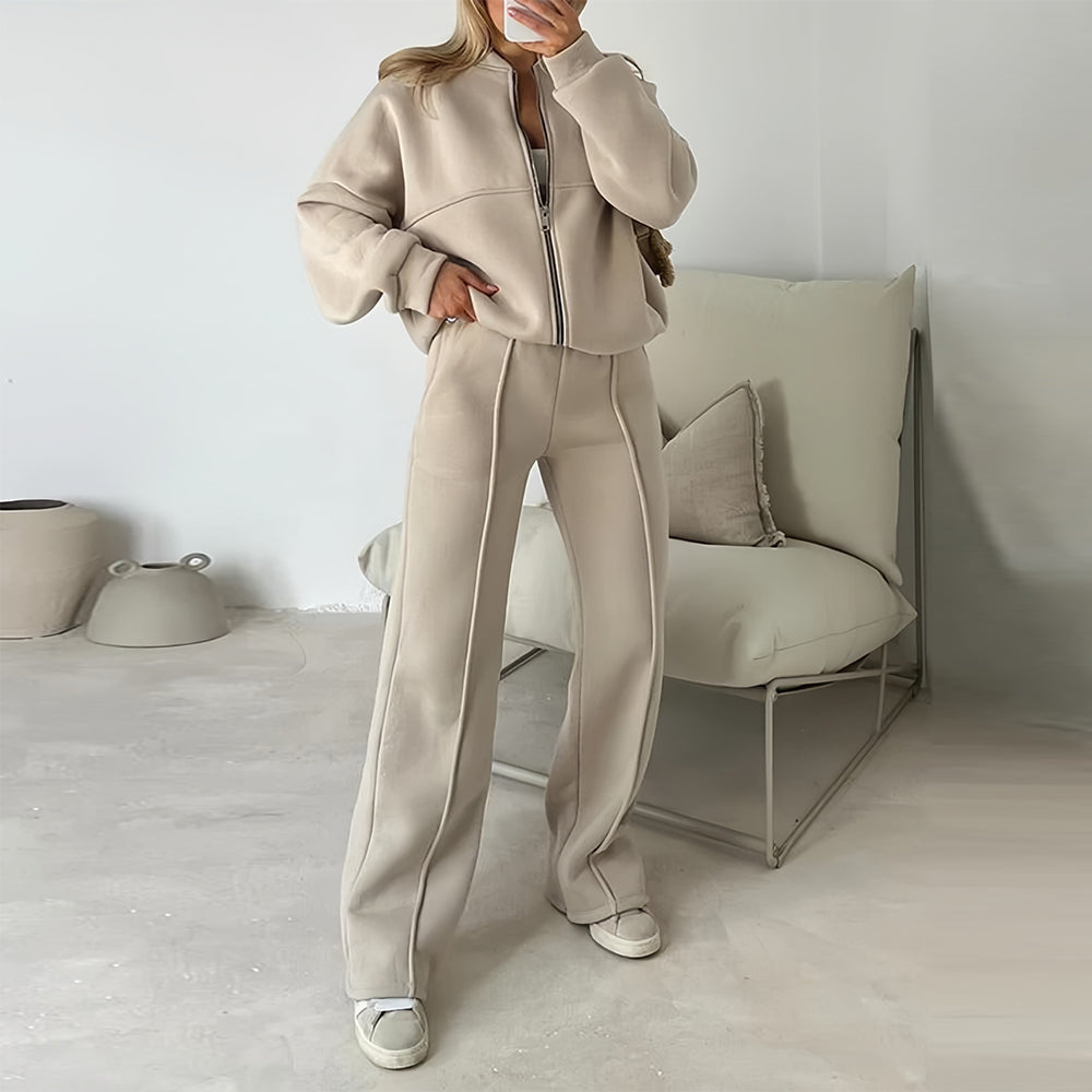 Variant image for Dam Casual Set Långärmad Tröja med Dragkedja Polyester-7