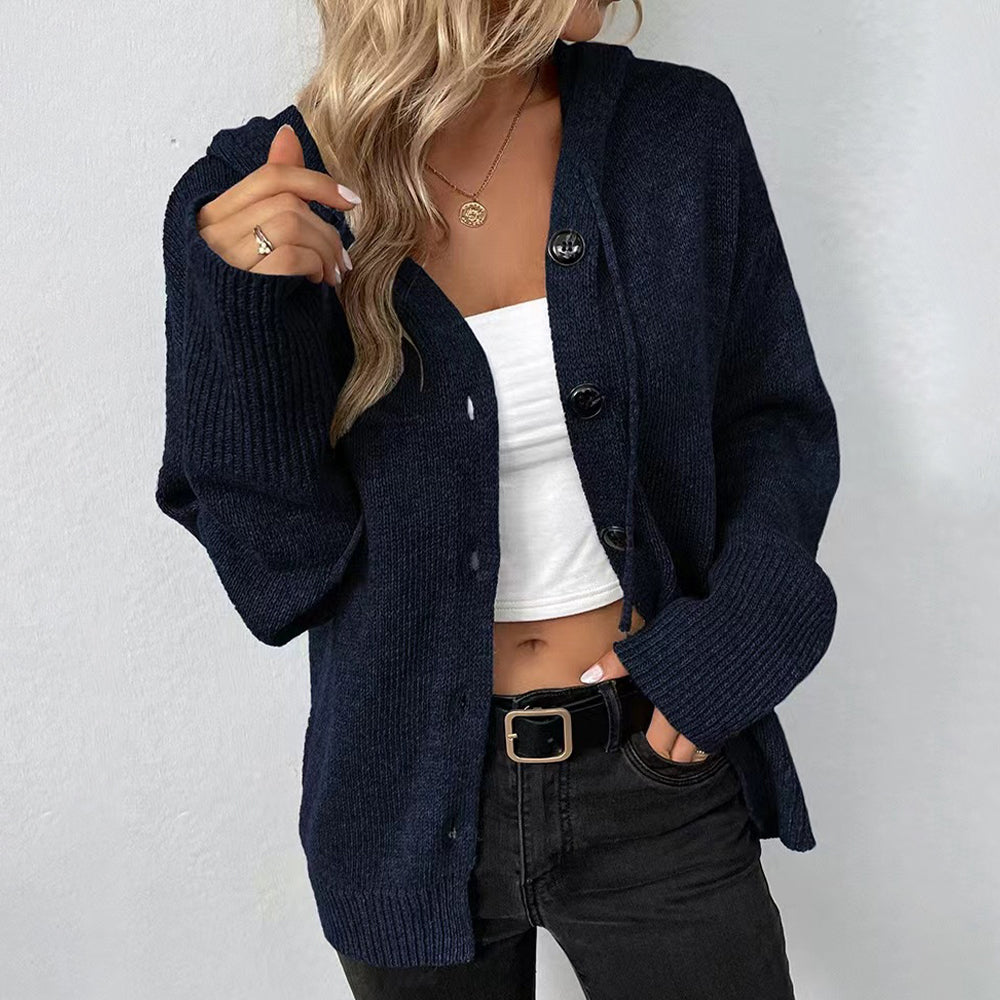 Variant image for Kvinnors Tröja med Huva och Sladdstam i Mjuk Polyester-36