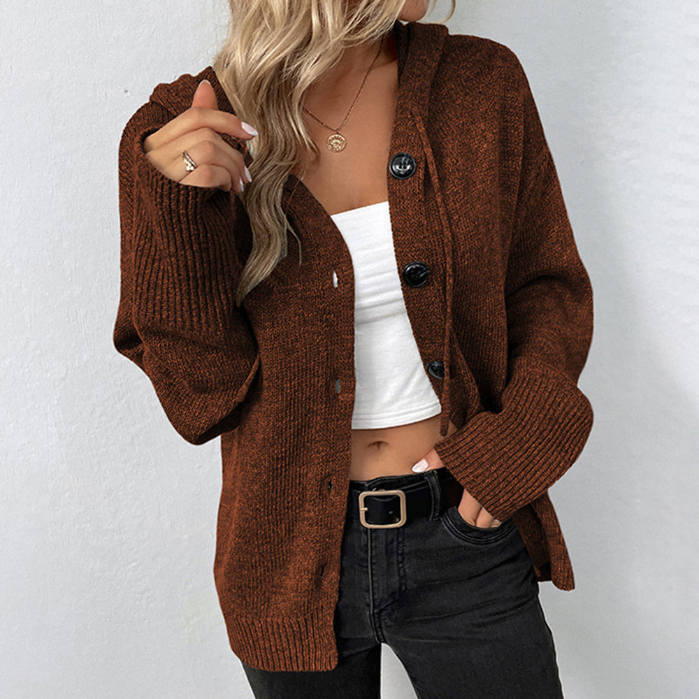 Variant image for Kvinnors Tröja med Huva och Sladdstam i Mjuk Polyester-26