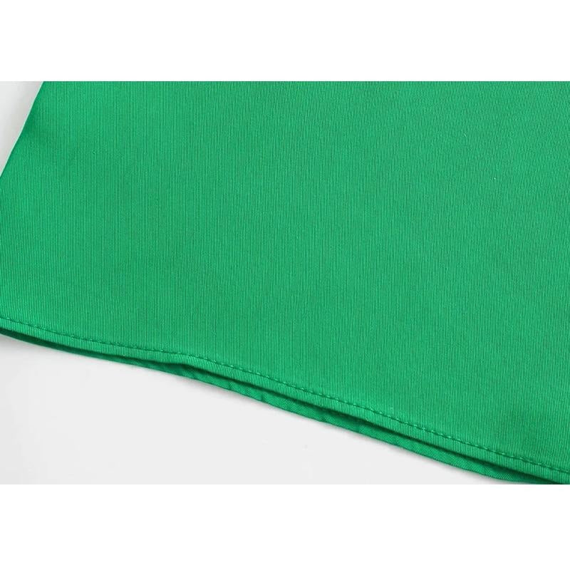 Snygga Byxor Dam Vintage Lösa Polyester med Fickor-6