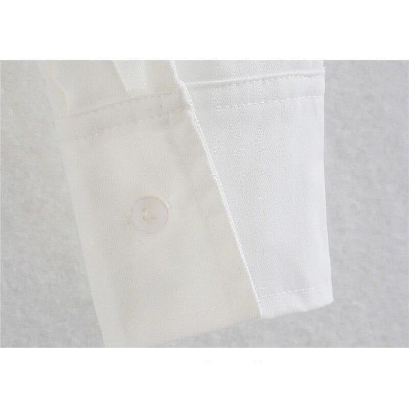 Herrskjorta Lång Ärmar Täckbar Krage Polyester Normal Passform-5