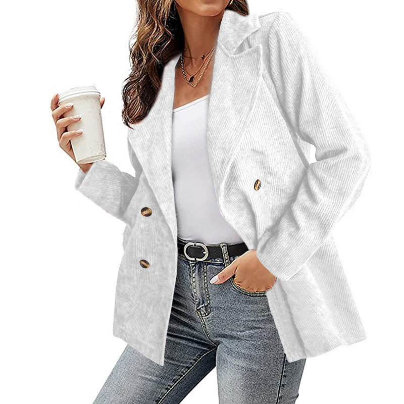 Damjacka Modern Trendig Polyester för Damer-1