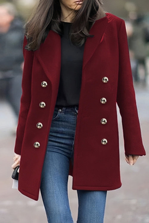 Kvinna Vinterklänning Avslappnad Stil Mjuk Tygblandning-1