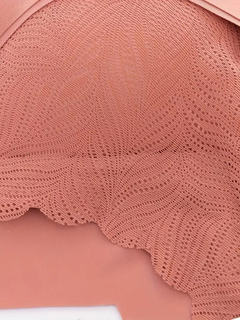 Dam BH Trådlös Sömlös Korskorsning Nylon-3