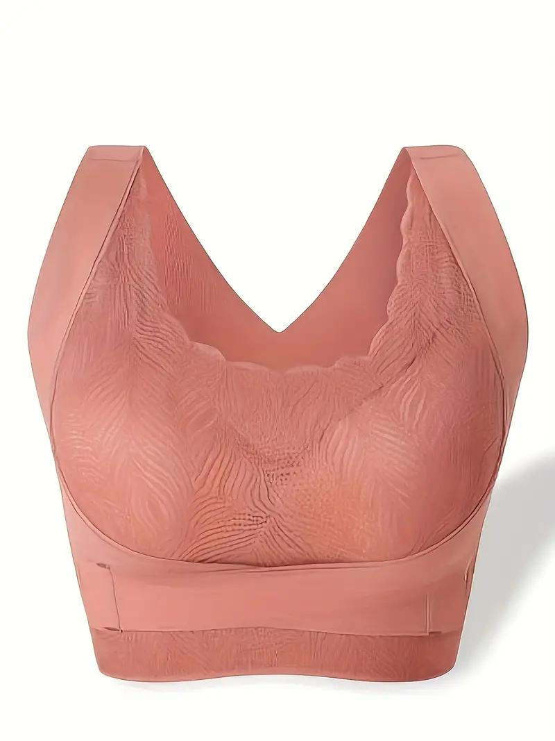 Dam BH Trådlös Sömlös Korskorsning Nylon-4