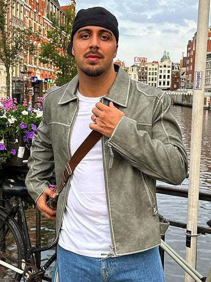 Unisex Överdimensionerad Jacka i Konstläder 3