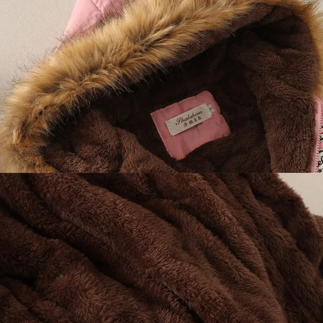 Dam Parkas Slim Fit Med Avtagbar Huva i Andningsbart Tyg-3