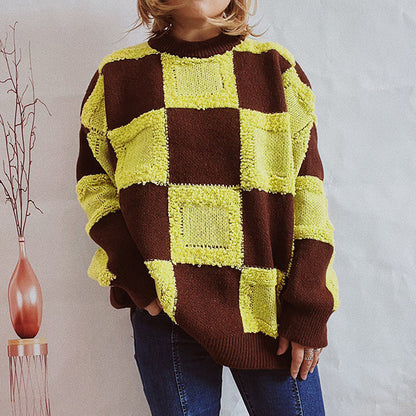 Variant image for Herr Tröja Långärmad Patchwork Bomull och Polyester-9