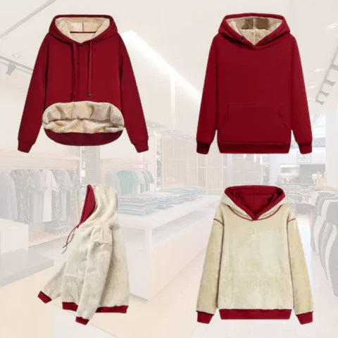 Dam Vändtröja Reversibel Mysig Bomull-2