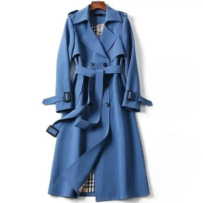 Kvinnor Trenchrock Japansk Design Högkvalitativt Tyg-4