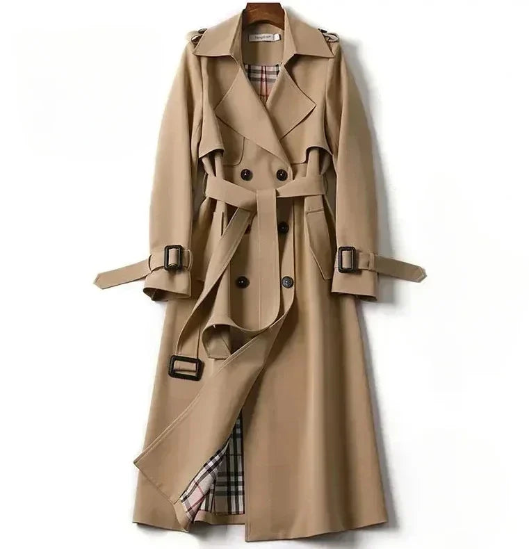 Variant image for Kvinnor Trenchrock Japansk Design Högkvalitativt Tyg-7
