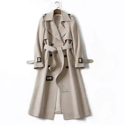 Kvinnor Trenchrock Japansk Design Högkvalitativt Tyg-1