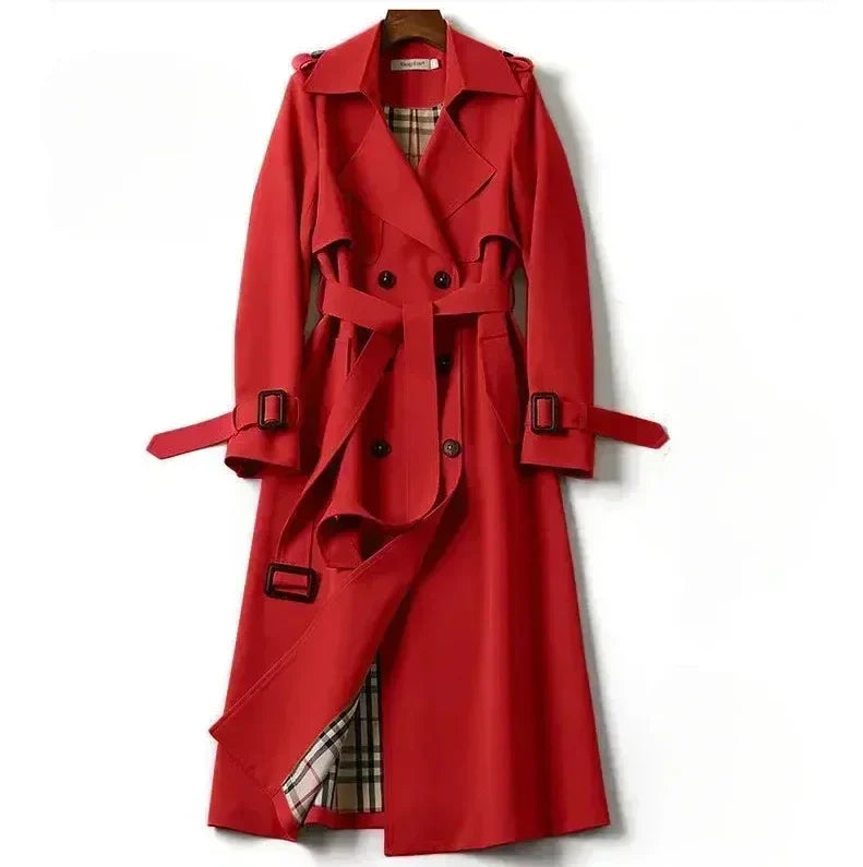 Kvinnor Trenchrock Japansk Design Högkvalitativt Tyg-3