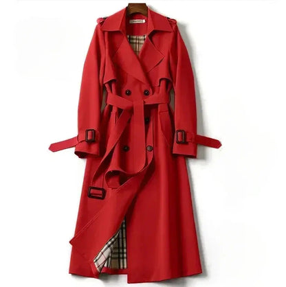Kvinnor Trenchrock Japansk Design Högkvalitativt Tyg-3