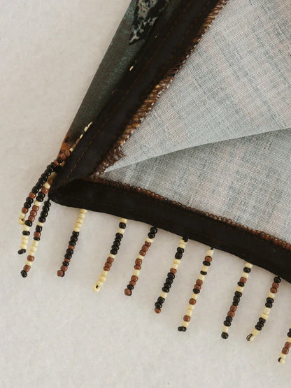 Svart Minikjol med Geometriskt Mönster för Dam – Vintage Stil i 100% Polyester, Lekfull och Bekväm Passform 6