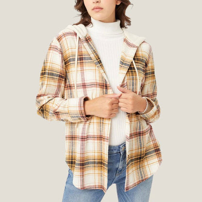 Dam Hoodie Karoddesign Avslappnad Polyester-2