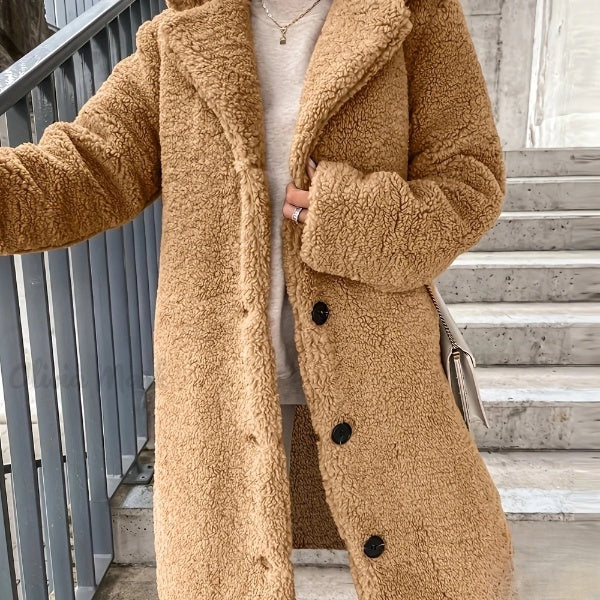 Kvinnors Vinterklänning Minimalistisk Design Polyester 8