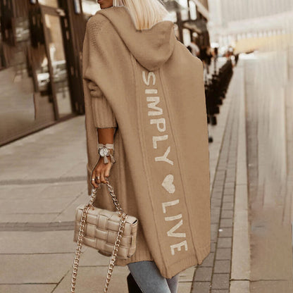 Dam Cardigan Enkel Elegans Mjuk Material-5