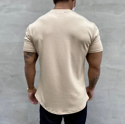 Herr T-shirt Träningströja Kvalitets Andrei Lätta Andningsbara Material-4
