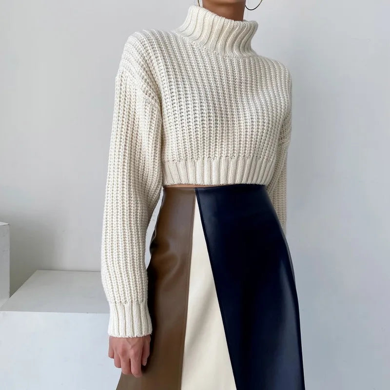 Kvinnor Asymmetrisk Kjol Flödande Polyester 5