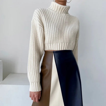 Kvinnor Asymmetrisk Kjol Flödande Polyester 5