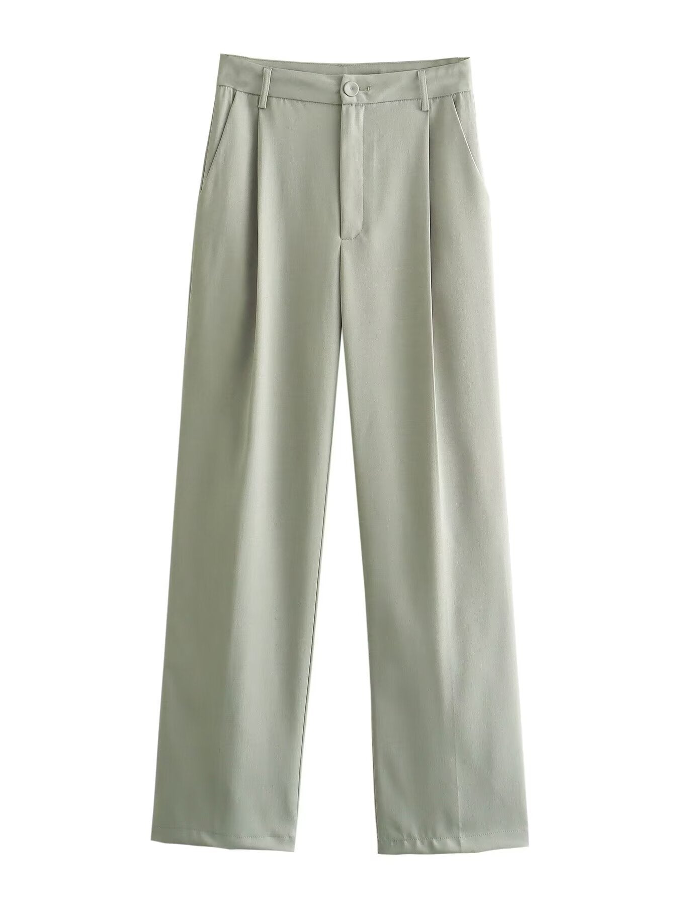 Kvinnors Hög Midja Blazer Set i Högkvalitativt Tyg-6