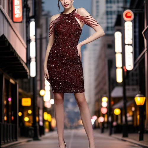 Dam Aftonklänning Lång Chiffong Elegant-1