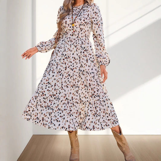 Kvinna Lång Klänning A-linjeformad Polyester 0