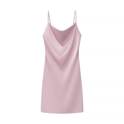 Kvinnors Bärarklänning Vattenfallshalsring Flödande Tyg 2