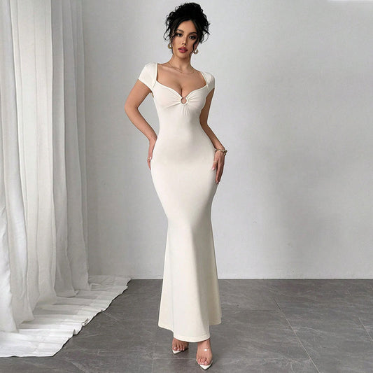 Kvinnors Bodycon Klänning Slim Fit Polyester Elastan 0