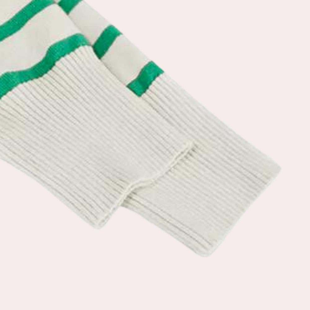 Kvinnors Randig Tröja Värmande Material Elegant Design 2