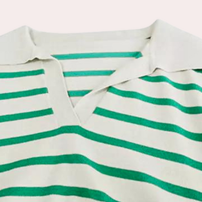 Kvinnors Randig Tröja Värmande Material Elegant Design 3