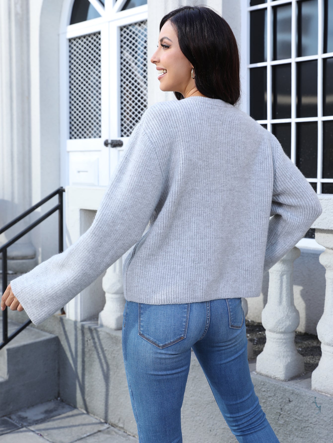 Kvinnors Tröja Minimalistisk Mjuk Akryl Nylon Polyester 2