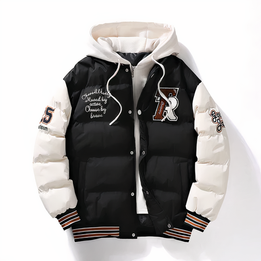 Pojkar Vinterjacka Sportig Design Vattenavvisande Material-1