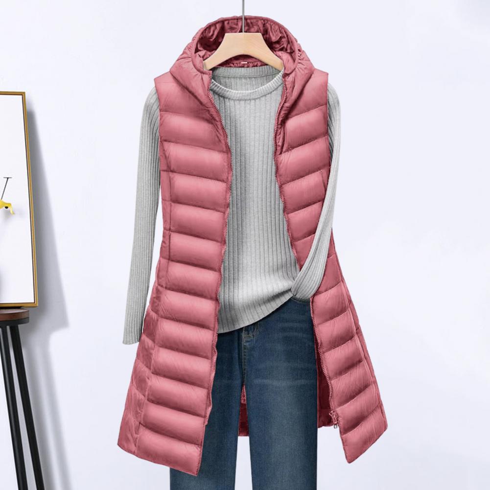 Variant image for Dam Jacka Lång Fodrad Polyester Elegant Bodywarmer-21