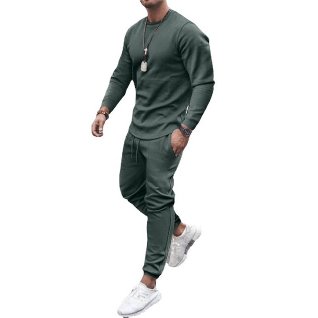 Herr Träningsdräkt Sportig Design Polyesterblandning-2