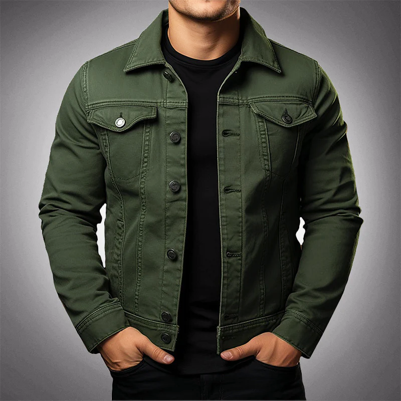 Variant image for Herrjacka Denim Mångsidig Stil Högkvalitativ Blandning-1