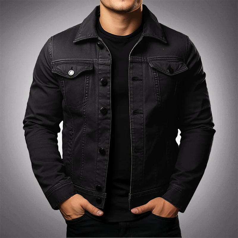 Variant image for Herrjacka Denim Mångsidig Stil Högkvalitativ Blandning-8