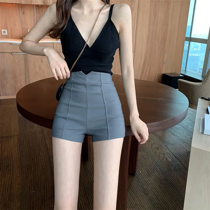 Dam Stretchshorts Elegant Passform Stretchigt Tyg-2