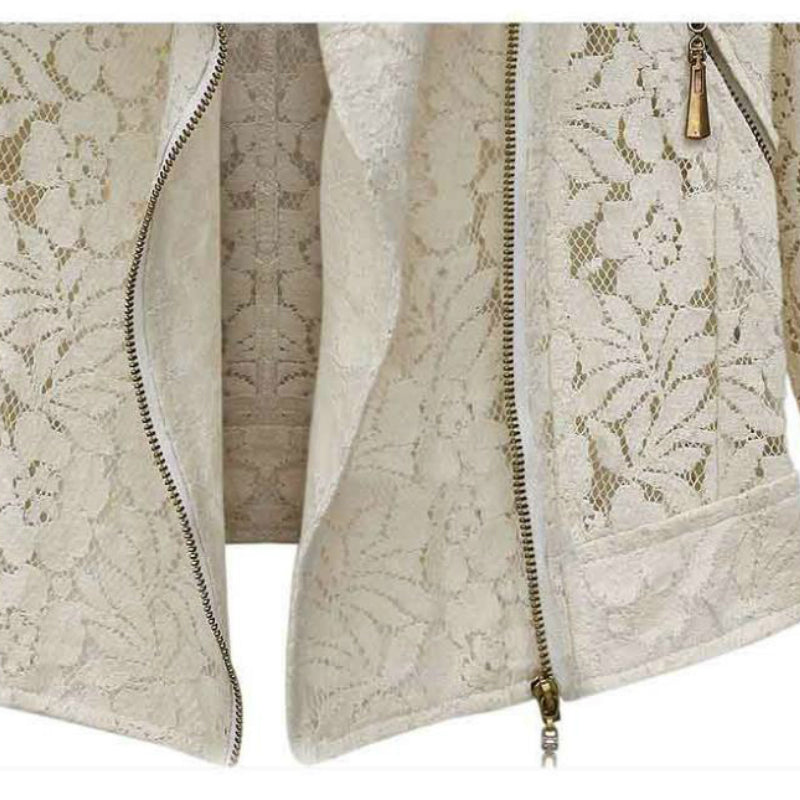 Damjacka Kort Spetsdesign Polyester med Metallram 6