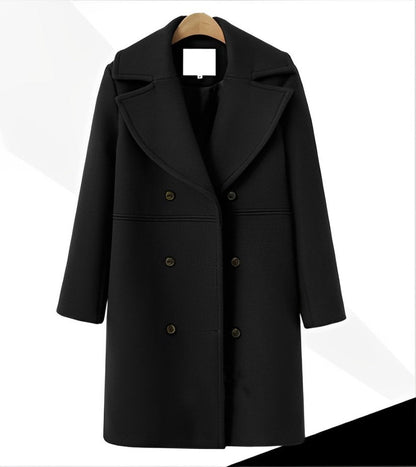 Lång Vinterjacka Dam Ull Elegant Design för Kalla Dagar 5